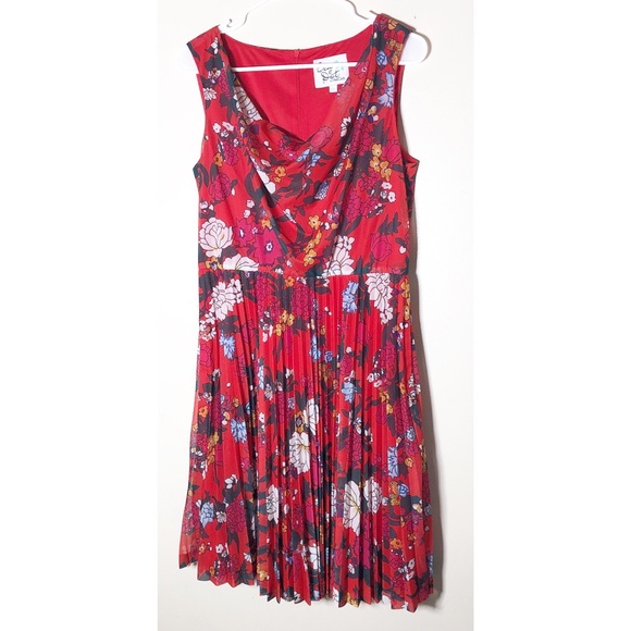 Modcloth Dresses & Skirts - ModCloth Bea & Dot pleated floral dress LG
